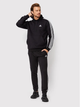 Bluza męska z kapturem ocieplana Adidas 3 Stripe Fleece Hoody Czarna GK9072 L Czarna (4064045329089 ) - obraz 3