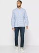 Bluza z kapturem GANT Gbpord Stripe Pop Reg Hood 3013124 M Bright Cobalt (7325705704583) - obraz 4