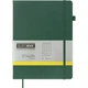 Книга записная Buromax Etalon 190x250 мм 96 листов в клетку обложка из искусственной кожи Зеленая (BM.292160-04) - изображение 1