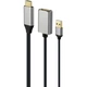 Перехідник Cablexpert HDMI to DisplayPort 4K 60Hz (A-HDMIM-DPF-02) - зображення 1