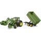 Спецтехника Bruder трактор John Deere 7R 350 с погрузчиком и прицепом (03155) - изображение 5