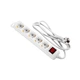Сетевой удлинитель 2E 5XSchuko з вимикачем,1.5м, white (2E-U05ESM1.5) - изображение 1