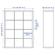 Стеллаж KALLAX 4 ящика 147x112 см IKEA 192.782.53 черно-коричневый - изображение 3