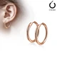 Серьги-кольца Spikes SE3065R-12 из стали золотистые (Диаметр: 12мм) - изображение 2