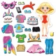 Магнитная игра Одевашка "Trendy girl" Vladi Toys VT3204-32 Укр - изображение 2