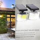 Уличный прожектор с солнечной панелью и пультом ДУ Solar 66в-ip65 c датчиком движения, влагозащищенный - изображение 4