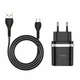 Мережевий зарядний пристрій HOCO C12Q Smart QC3.0 charger set(Type-C) 18W Black - изображение 2