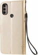 Чохол книжка Motorola E40 (чохол кіт та дерево) Gold (30370-2A) - зображення 2