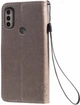 Чохол книжка Motorola E40 (чохол кіт та дерево) Grey (30370-33) - зображення 2
