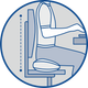 Мягкая подушка для сидения для улучшения осанки 46х30х11 см “Booty Pillow” - изображение 4