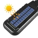 Уличный фонарь прожектор сенсорный с солнечной панелью и пультом Solar 210B-IP65 влагозащищенный Черный - изображение 3