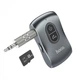 Автомобильный Bluetooth ресивер AUX в машину + поддержка MicroSD HOCO E73 Silver - изображение 1