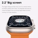Смарт годинник Airplus Smart Watch 8 Series GS8 ULTRA Gold. - изображение 2