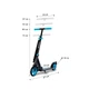 Cамокат Scooter 2028 Синий для взрослых двухколесный складной большой - изображение 14