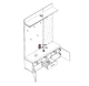 Прихожая Svit Mebliv Бруна 1300х390х2000 из ДСП Дуб артизан/Антрацит - изображение 4