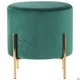 Пуф Mylene Green / Golden Chrom 456*400 Сталь/Текстиль, колір золото/зелений AMF - зображення 6