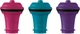 Пробка вакуумная для хранения бутылки вина Vacu Vin Vacuum Wine Stopper Pink Blue Purple 3 шт (08850606) - изображение 1