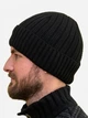 Шапка мужская ШЗФР-03-03 Classic с флисовой подкладкой One Size Black (ROZ6400128855) - изображение 2
