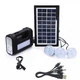 Портативна сонячна станція - ліхтар GDLite-8017 -2 power bank, акумулятор, сонячна батарея, 3 лампи, ЗУ 220V - зображення 4