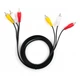 Кабель мультимедийный 3RCA to 3RCA 1.8m Vinga (VCP3RCA1.8) - изображение 3