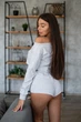 Женская пижама Sweetjama (шорты + топ) серая меланж XS - изображение 4