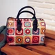 Сумка бочонок Barrel Разноцветная вязка 28x18x17 см - изображение 2