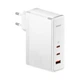 Сетевое зарядное устройство BASEUS GaN5 Pro |1USB/2Type-C, PD/QC, 140W/5A| с кабелем Typc-C 1м. White - изображение 1
