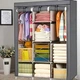 Складной каркасный тканевый шкаф Storage Wardrobe 88130, шкаф на три секции 130*45*175 - изображение 3