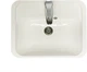 Раковина, умивальник врізний, штучний камінь ADAMANT Option Classic White 550x430 - зображення 2