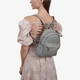 Рюкзак женский кожаный Regina Notte Backpack 01383 Серый - изображение 2