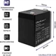 Акумуляторна батарея Qoltec AGM 12V-4.5Ah max. 67.5A (5901878530338) - зображення 3