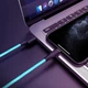 Кабель для зарядки Hoco - X21 Plus Silicone USB на Lightning (1 метр, 2.4А, оплетка TPE, лайтинг) - Черный Голубой - изображение 1