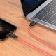 Кабель для зарядки Hoco - X21 Plus Silicone USB на Lightning (1 метр, 2.4А, оплетка TPE, лайтинг) - Черный Красный - изображение 2