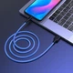 Кабель USB Hoco X21 Plus Silicone USB - Type C 3А 1m Чорно-Синій Модель: 20568 - зображення 3