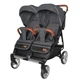 Прогулянкова коляска для двійні CARRELLO Connect CRL-5502 Serious Black у льоні - зображення 2