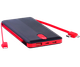 Повербанк Power Bank Sword SW-20PO3 20000 mAh Micro USB / Lightning / Type-C чорно-червоний (24409-SW20PO3_1091) - зображення 6