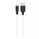 Кабель HOCO Micro USB Silicone X21 Plus 100 см 2.4A black-white - изображение 2