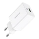 Сетевое зарядное (СЗУ) Borofone BA21A Long journey QC3.0 (1USB/3A) Белый - изображение 1