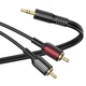 Аудіо кабель Borofone BL11 3.5mm to double RCA Чорний - 00000056867_1 - зображення 4