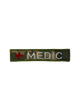 Шеврон на липучці MEDIC 12.5см х 2.5см піксель (12016) - зображення 1