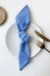 Салфетки из хлопка TouchableLinen 1 шт Голубой Хлопковые салфетки для сервировки стола 50х50 см - изображение 3