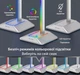 Підставка для навушників органайзер гарнітури з RGB-підсвічуванням та 2 портами USB New Bee NB-Z8 Silver - зображення 4