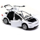 Машинка игровая автопром Tesla металл, 16, белый, свет, звук, двери открываются (6603) - изображение 8