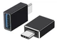 Перехідник TYPE-C->OTG (USB 3.0) для підключення флешки до телефону (556581676) Чорний - зображення 1