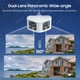 Широкоугольная ip камера 4mp wifi с углом обзора 180 град панорамная - изображение 3