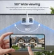 Широкоугольная ip камера 4mp wifi с углом обзора 180 град панорамная - изображение 4
