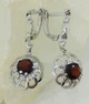 Серьги из серебра с гранатом и куб. цирконами 101346/18) - изображение 6