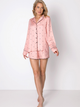 Піжама (сорочка + шорти) Aruelle Mona pajama short M Рожева (5904541435039) - зображення 2