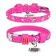 Ошейник для собак WAUDOG Glamour с клеевыми стразами "Цветочек" Pink (LKMTR_846466) - изображение 1