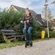 Дитячий електросамокат E-Scooter з сидінням 12-14 км/ч чорний - изображение 6